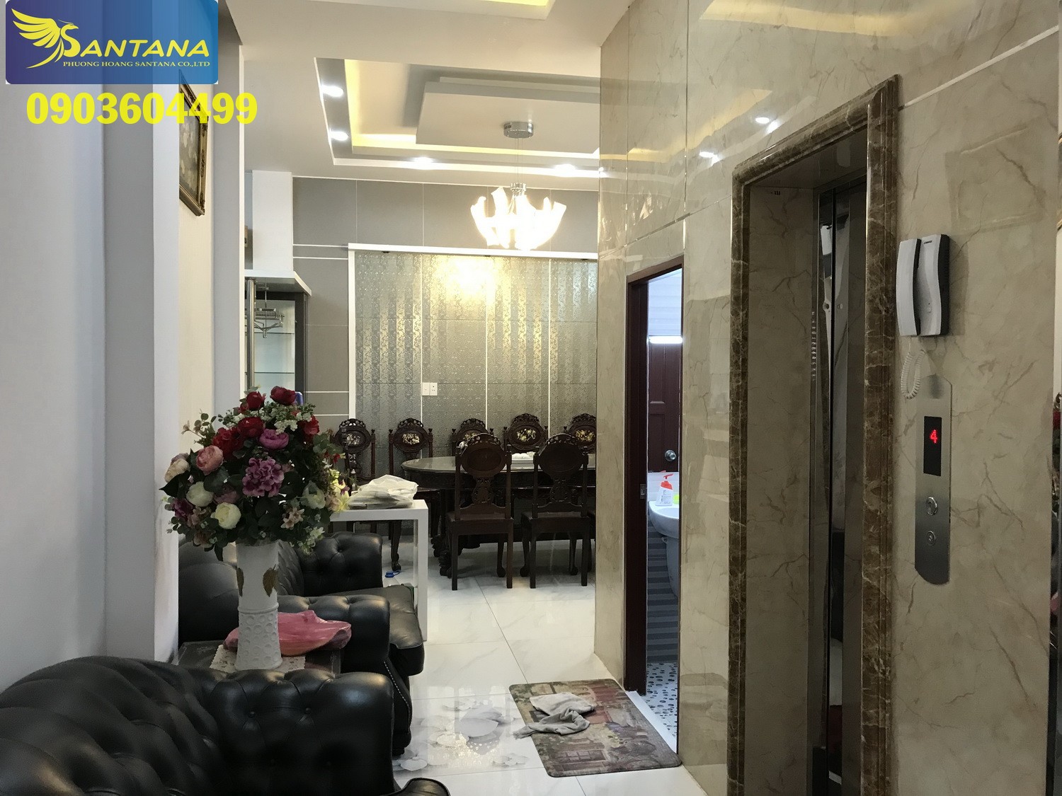 Nhà phố 4 lầu (4m nở hậu 7,5mx20m = 90m2) thang máy, t.kế tuyệt đẹp hẻm ôtô khu VIP Hoàng Văn Thụ